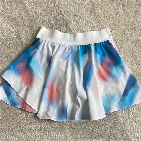 Lululemon Court Rival Skirt Baseline Wash Print Multi - Picture 14 of 16